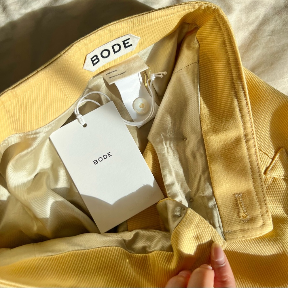 Bode Riding Twill Sailor Trousers Pants - Yellow - W25 - NEW - Picture 11 of 12